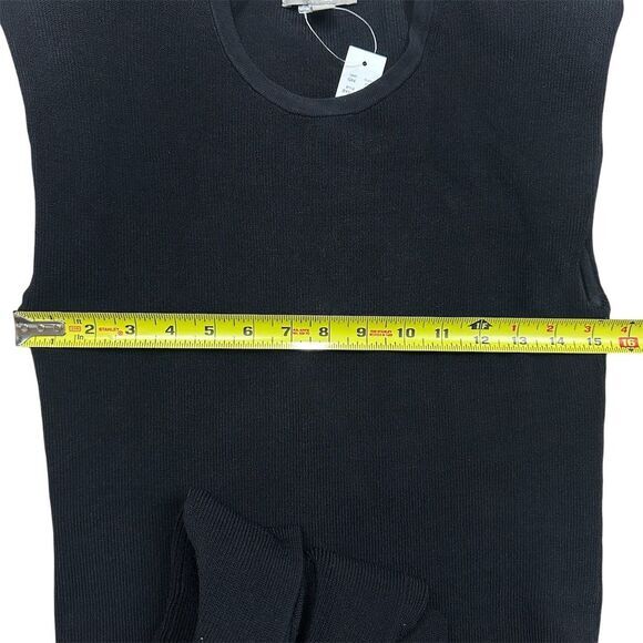 NWT J.Crew Women's Sleeveless Black Midi Sweater Dress Size‎ S Stretch - Picture 5 of 8